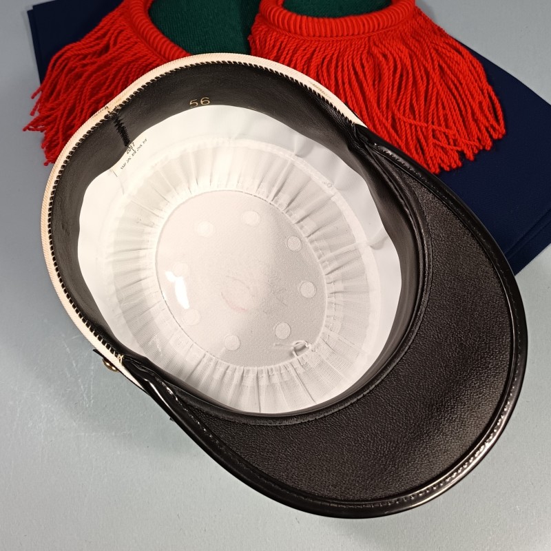 ENSEMBLE LEGIONNAIRE KEPI BLANC EPAULETTES ROUGES ET VERTES CEINTURE BLEUE LEGION ETRANGERE PARA GENIE INFANTERIE